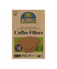 FILTRO CAFÉ NÚMERO 4 IF YOU CARE 100 UDS