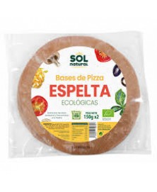 BASE PIZZA ESPELTA SOL NATURAL 2X150 GR BIO